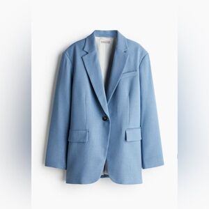 H&M OVERSIZED DUSTY BLUE BLAZER